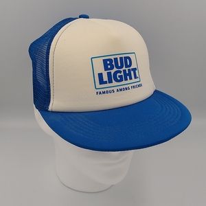 Bud Light Budweiser Beer Trucker Foam Hat Cap snapback snap back
